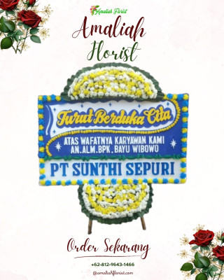 Papan Bunga Duka di Ciwandan
