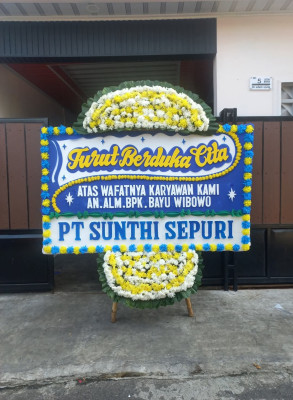 Papan Bunga Duka di Ciwandan